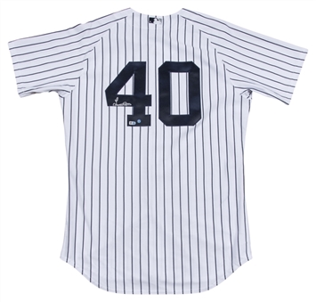 Luis Severino Signed New York Yankees Pinstripe Jersey (MLB Authenticated & Steiner)